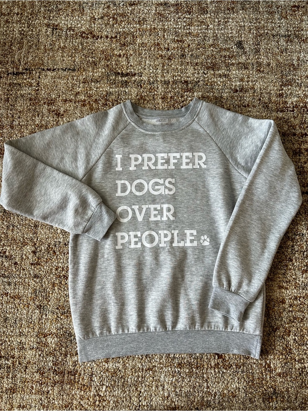 Freeze Gray 'I Prefer Dogs Over People' Sweatshirt